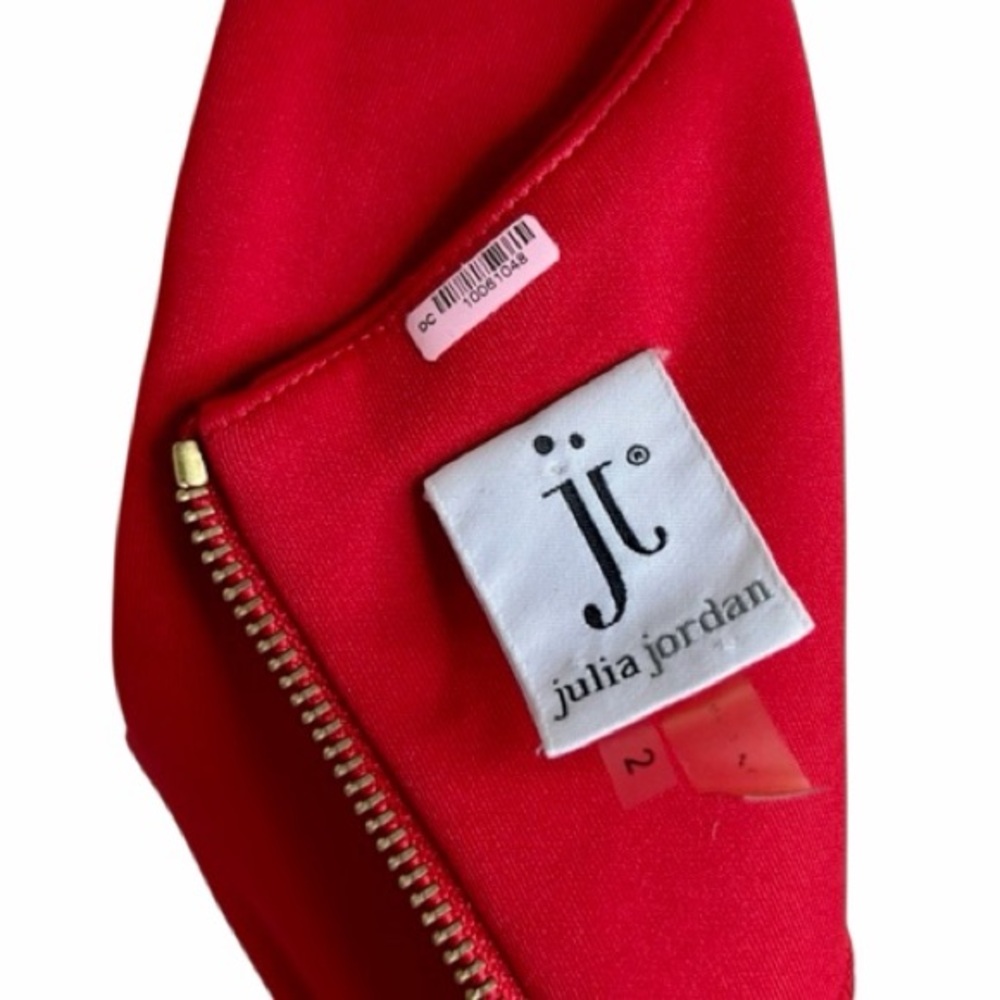 Julia Jordan chilli RED Sleeveless A-Line Drop Waist Mini Dress Size 2 - Picture 6 of 10